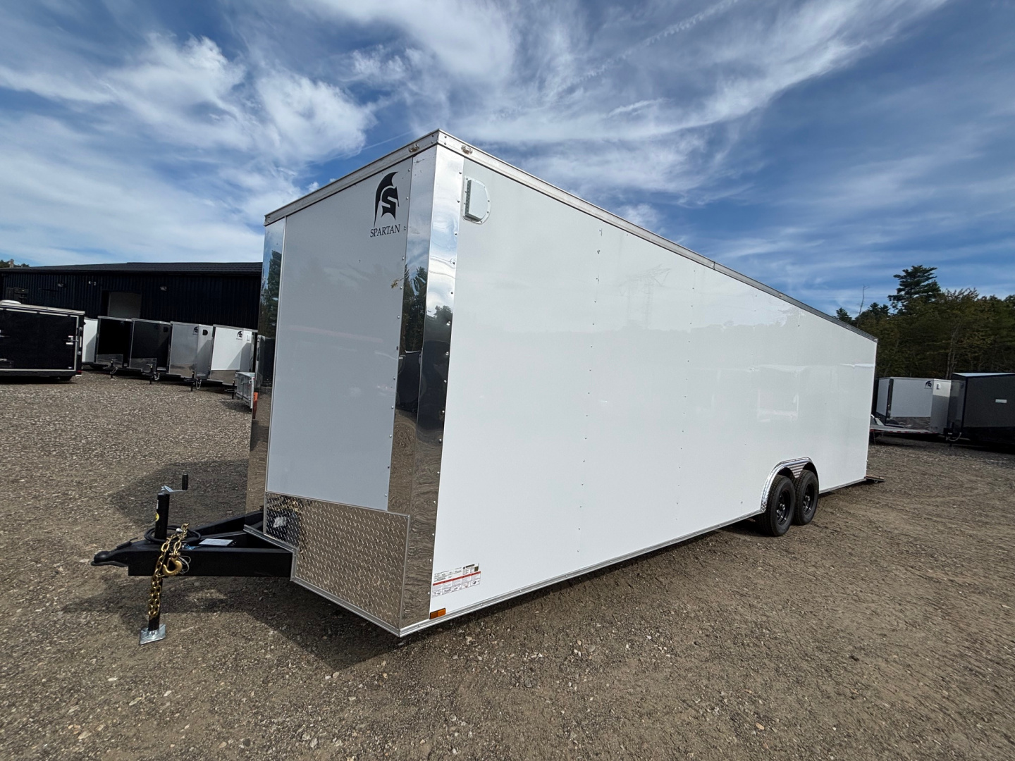 New 2026 SPARTAN 8.5X28 + 2ft V nose/ 7'6" Int Height / Polycore - 9990gvw