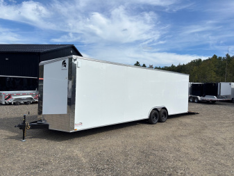 New 2026 SPARTAN 8.5X28 + 2ft V nose/ 7'6  Int Height / Polycore - 9990gvw