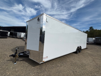 New 2026 SPARTAN 8.5X28 + 2ft V nose/ 7'6" Int Height / Polycore - 9990gvw