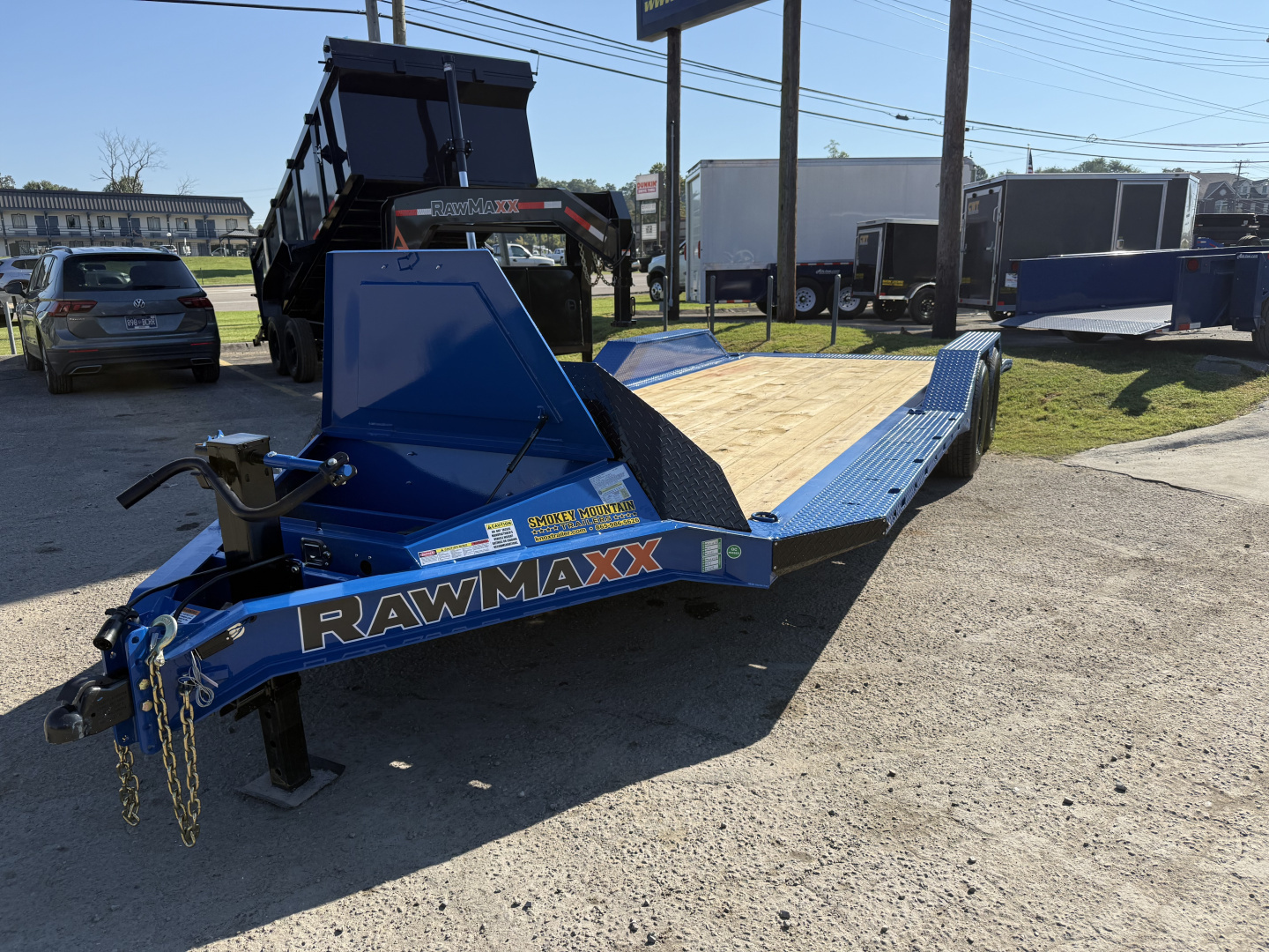 New 2026 RawMaxx 14K SLX 83X22 SLIDE IN RAMPS Equipment Trailer