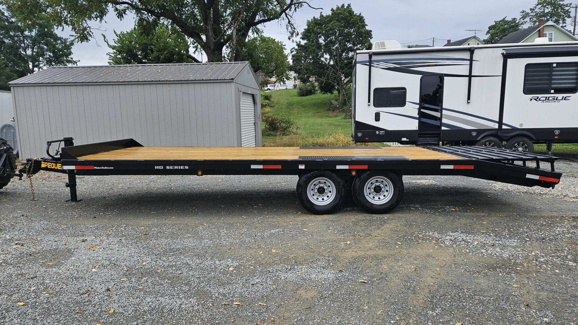 New 2025 Pequea Trailers DECKOVER 24 Flatbed Trailer