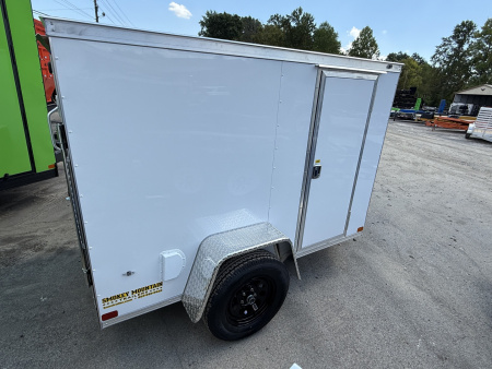 New 2026 Covered Wagon Trailers 5X8 SA SIDE DOOR RAMP Cargo / Enclosed Trailer