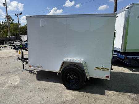 New 2026 Covered Wagon Trailers 5X8 SA SIDE DOOR RAMP Cargo / Enclosed Trailer