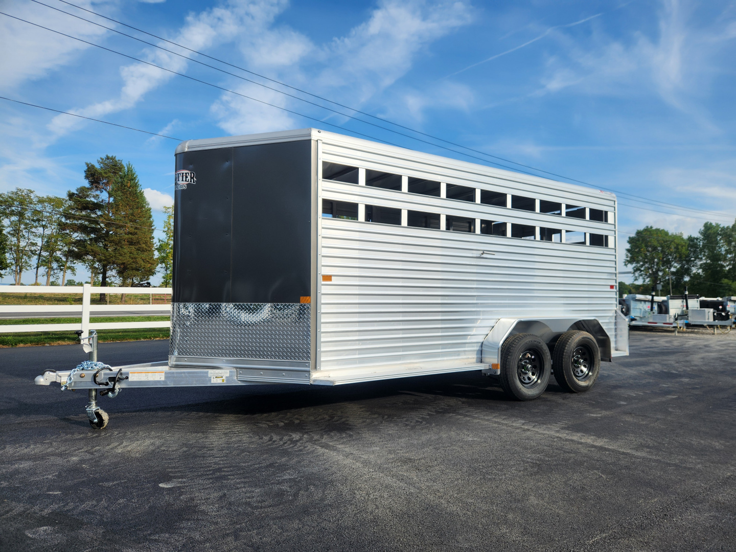 New 2026 Frontier Trailers LIVESTOCKLITE 16-7 Stock / Stock Combo Trailer