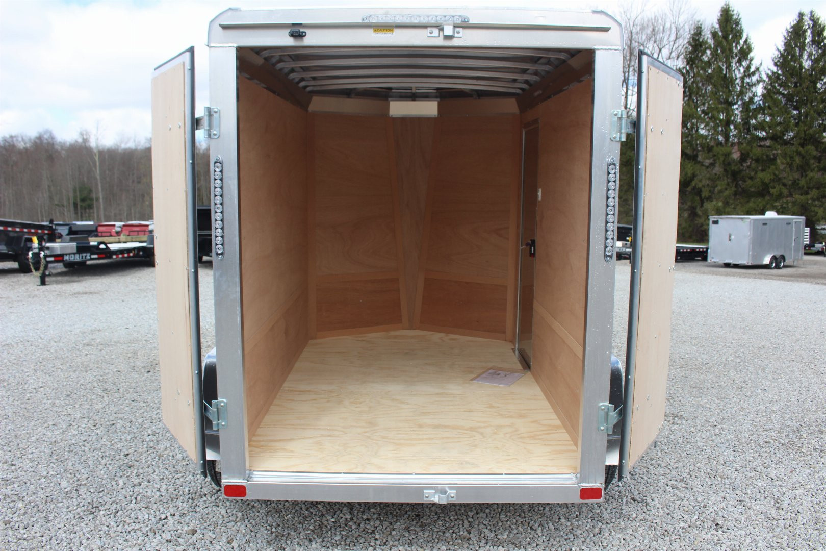 New 2026 NEO Trailers NAV 5' x 8' Aluminum Enclosed Cargo Trailer - Double Rear Door - 6' INTERIOR HEIGHT - 2500# GVW