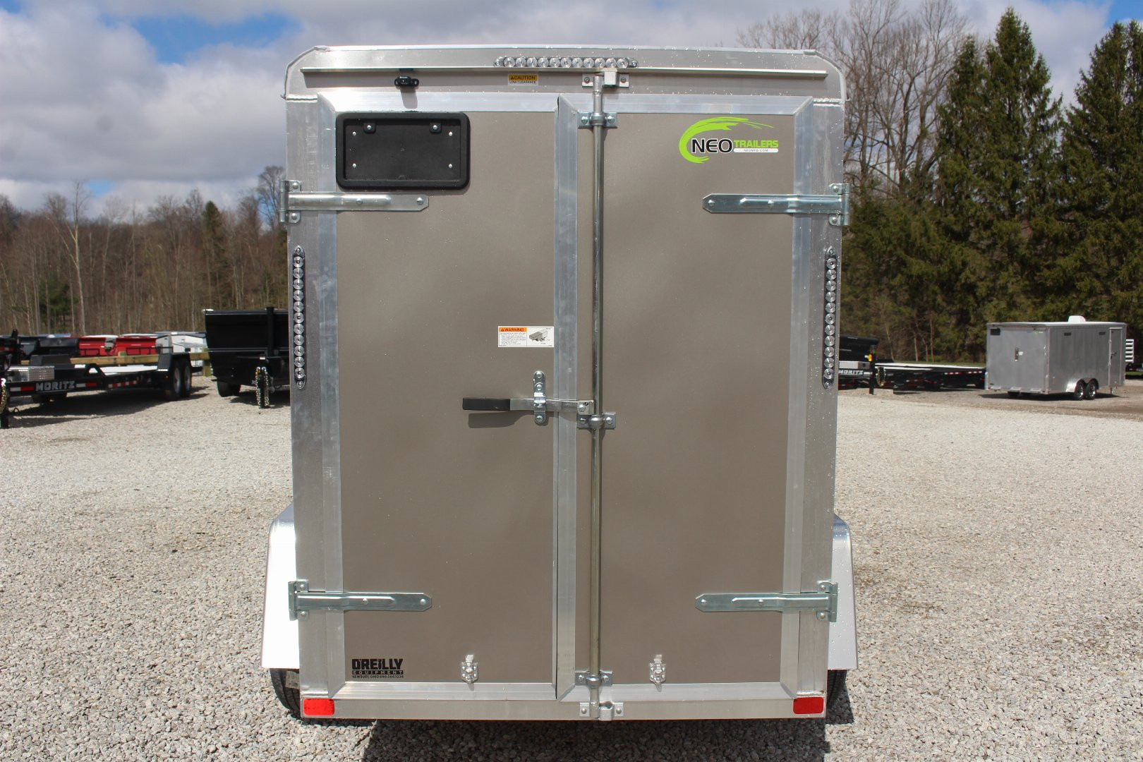 New 2026 NEO Trailers NAV 5' x 8' Aluminum Enclosed Cargo Trailer - Double Rear Door - 6' INTERIOR HEIGHT - 2500# GVW