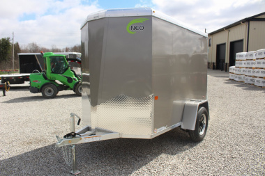New 2026 NEO Trailers NAV 5' x 8' Aluminum Enclosed Cargo Trailer - Double Rear Door - 6' INTERIOR HEIGHT - 2500# GVW
