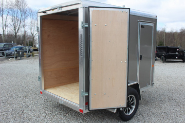 New 2026 NEO Trailers NAV 5' x 8' Aluminum Enclosed Cargo Trailer - Double Rear Door - 6' INTERIOR HEIGHT - 2500# GVW