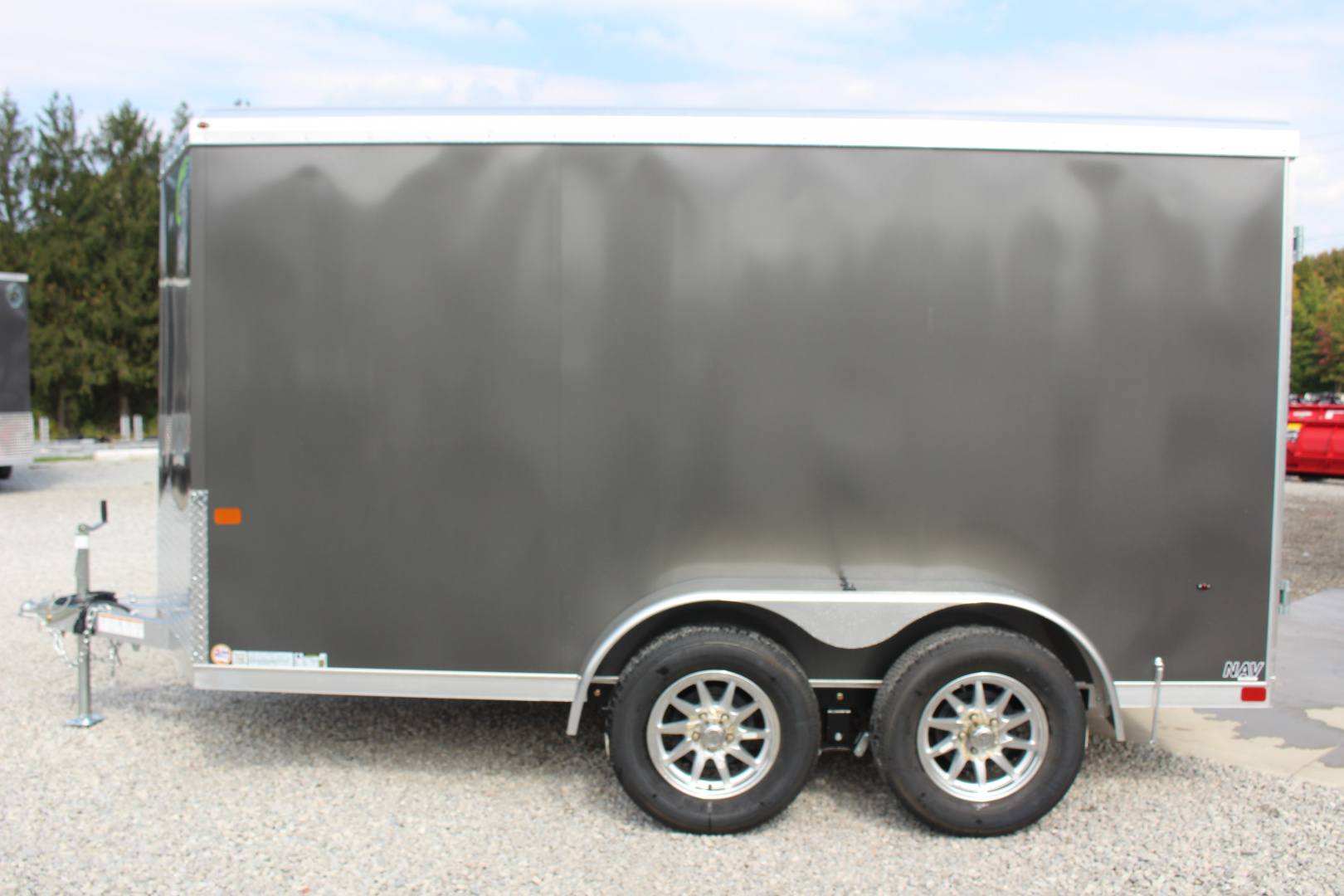 New 2026 NEO Trailers NAV 6' x 12' Aluminum Enclosed Cargo Trailer - Double Rear Doors - 6' Interior Height - 7000# GVW