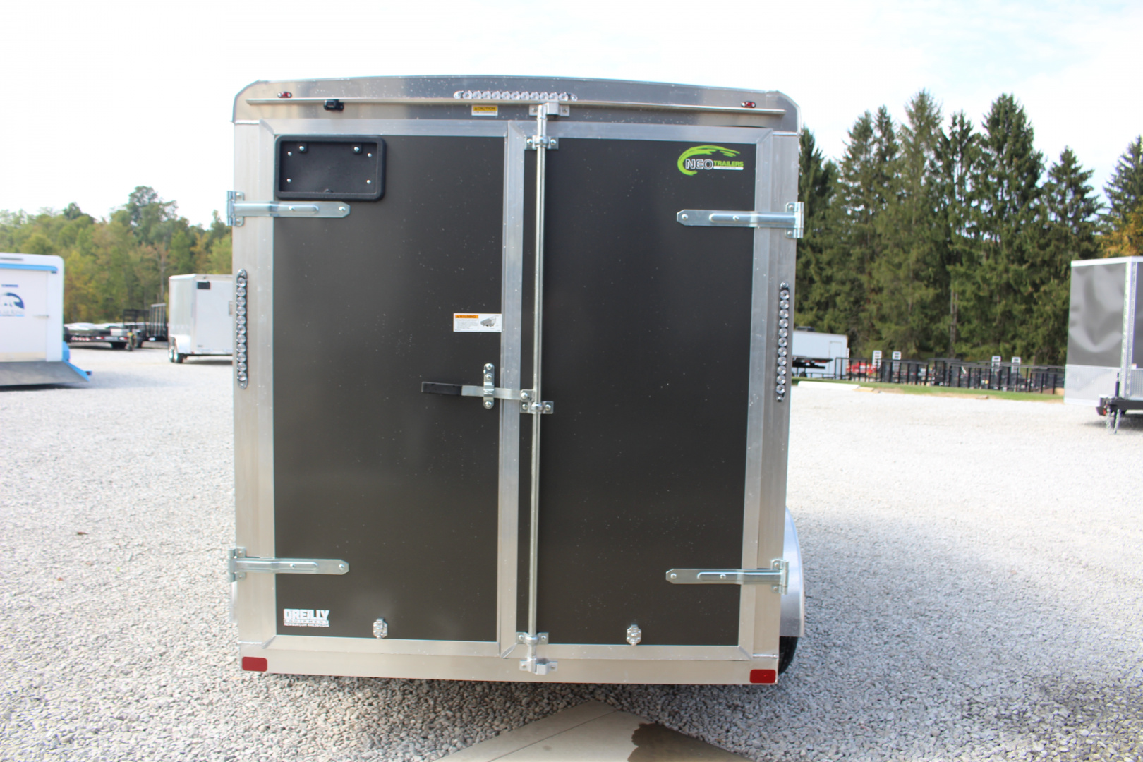 New 2026 NEO Trailers NAV 6' x 12' Aluminum Enclosed Cargo Trailer - Double Rear Doors - 6' Interior Height - 7000# GVW