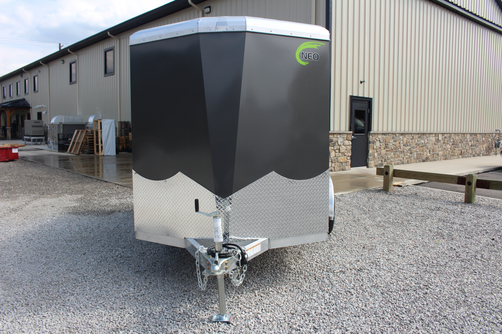 New 2026 NEO Trailers NAV 6' x 12' Aluminum Enclosed Cargo Trailer - Double Rear Doors - 6' Interior Height - 7000# GVW