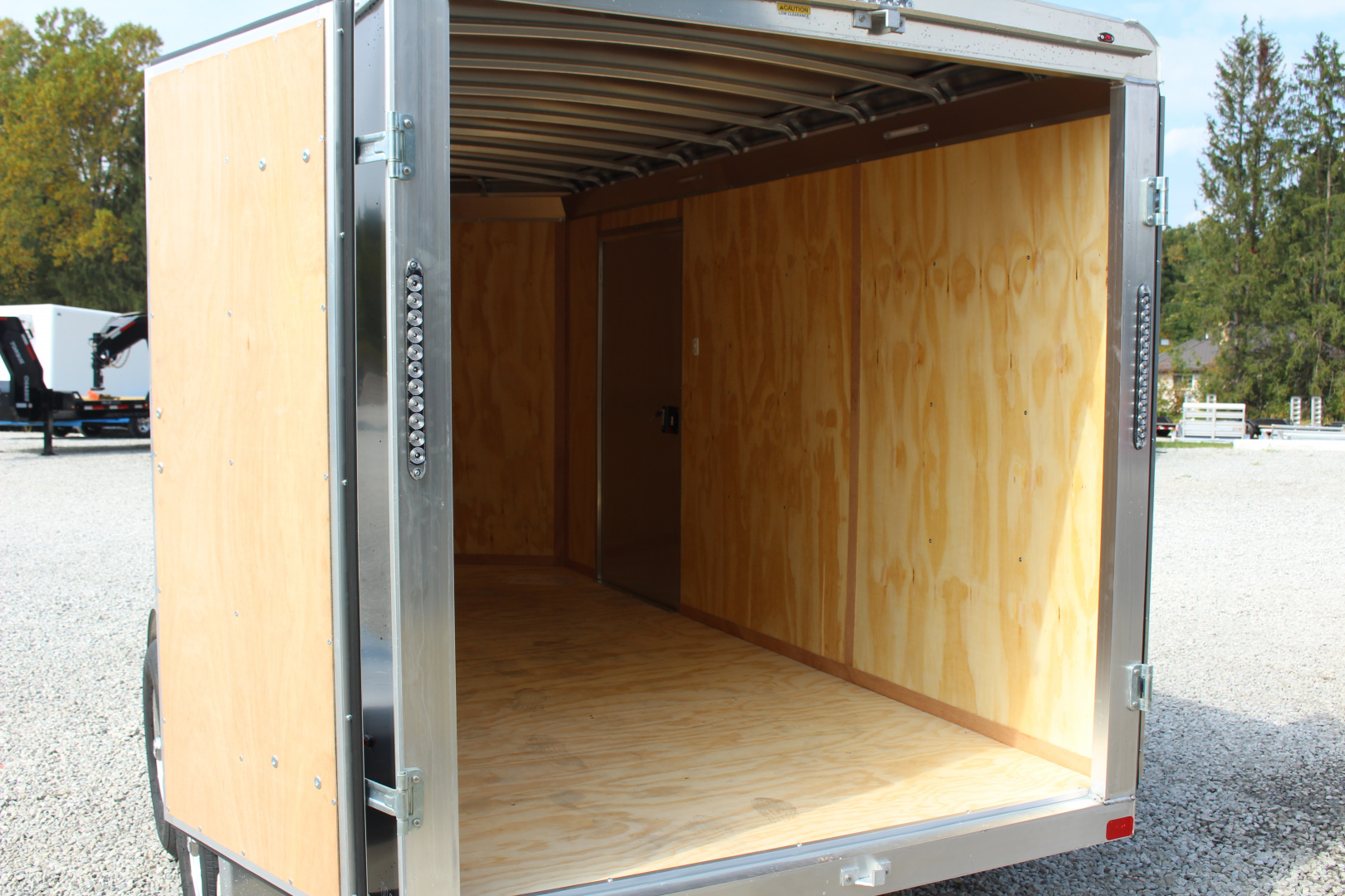 New 2026 NEO Trailers NAV 6' x 12' Aluminum Enclosed Cargo Trailer - Double Rear Doors - 6' Interior Height - 7000# GVW