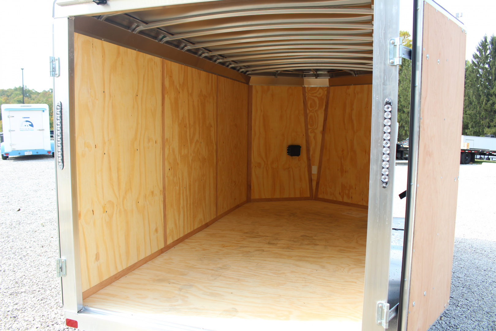 New 2026 NEO Trailers NAV 6' x 12' Aluminum Enclosed Cargo Trailer - Double Rear Doors - 6' Interior Height - 7000# GVW