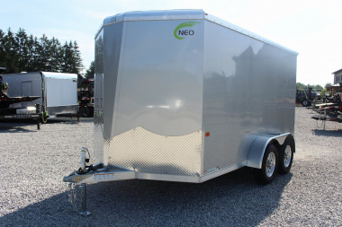 New 2026 NEO Trailers NAV 7' x 12' Aluminum Enclosed Cargo Trailer - Ramp Door - 6' INTERIOR HEIGHT - 7000# GVW