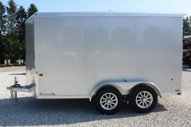 New 2026 NEO Trailers NAV 7' x 12' Aluminum Enclosed Cargo Trailer - Ramp Door - 6' INTERIOR HEIGHT - 7000# GVW