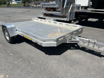 Used 2025 USED Aluma 7712H Tilt Utility Trailer