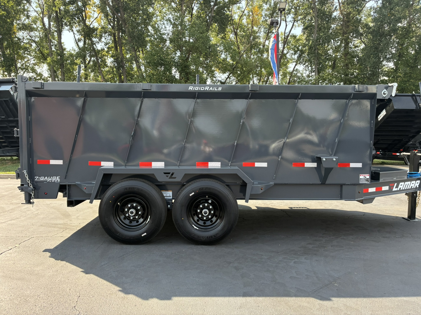 New 2026 Lamar Trailers 83"x14' -14K Telescopic Dump Trailer