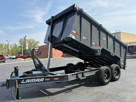 New 2026 Lamar Trailers 83"x14' -14K Telescopic Dump Trailer