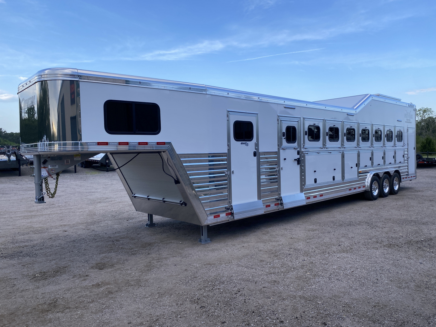 New 2026 Cimarron Norstar 8 Horse Trainer Trailer