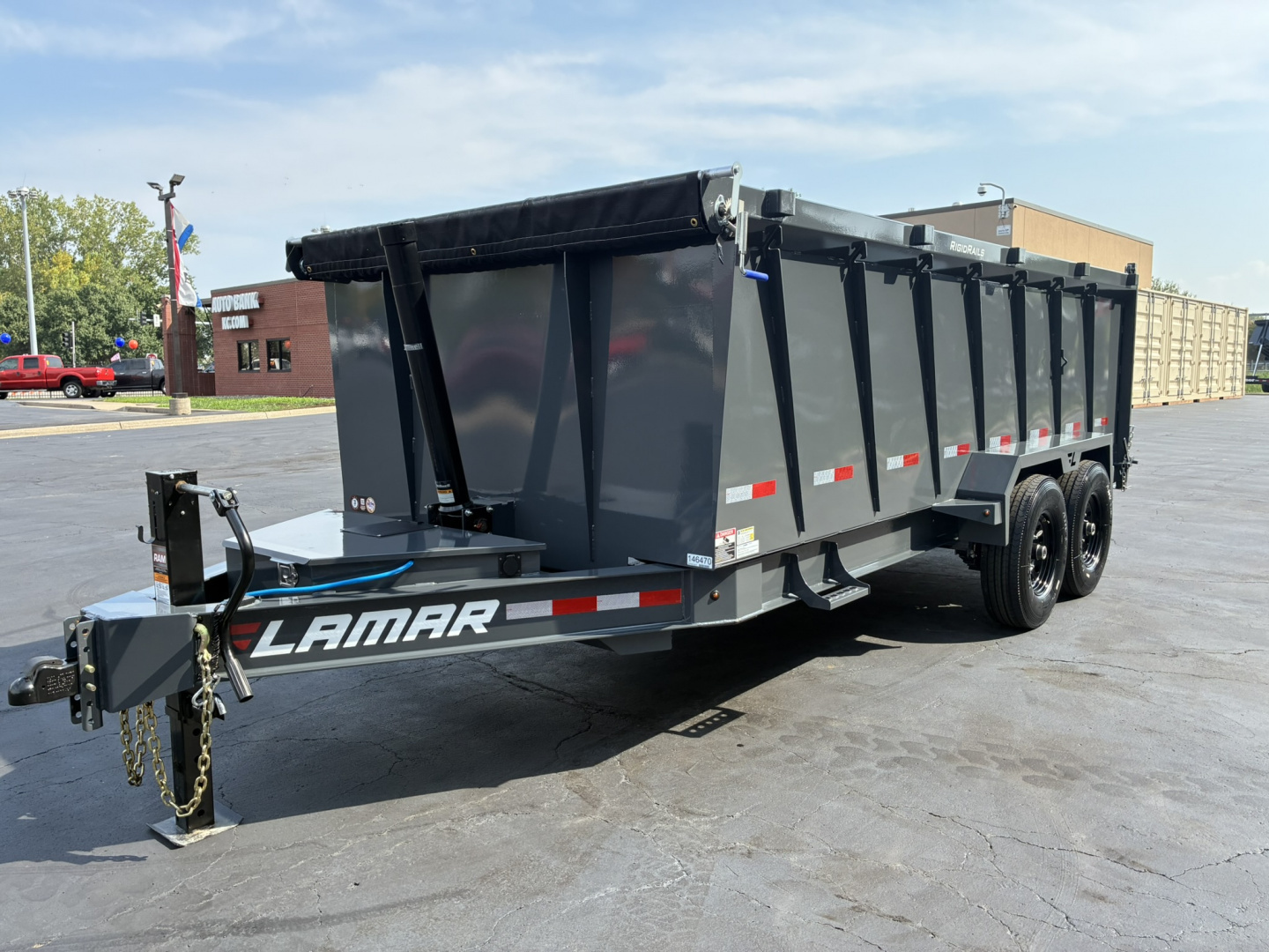 New 2026 Lamar Trailers 83"X16' DT-14K Telescopic Dump Trailer