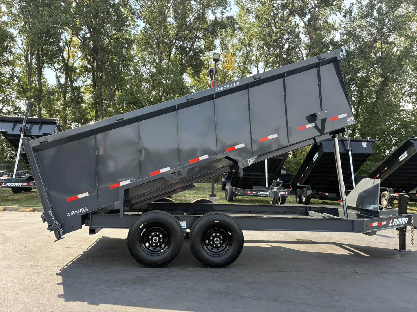 New 2026 Lamar Trailers 83"X16' DT-14K Telescopic Dump Trailer
