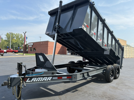 New 2026 Lamar Trailers 83"X16' DT-14K Telescopic Dump Trailer