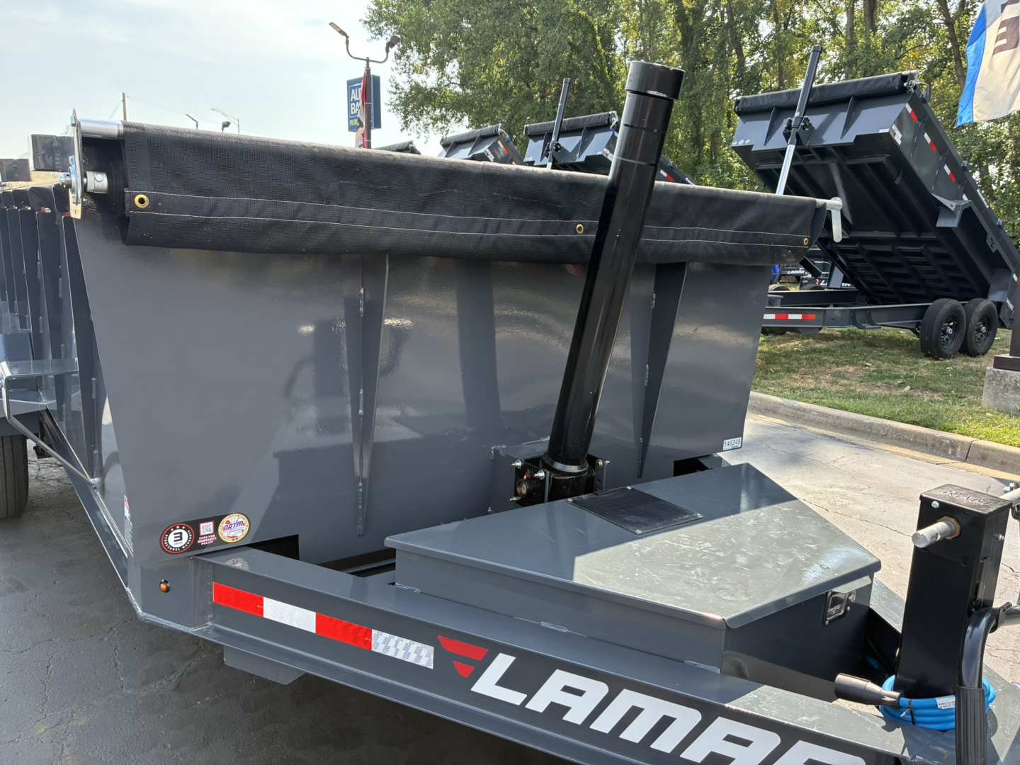 New 2026 Lamar Trailers 83"X16' DT-14K Telescopic dump Dump Trailer