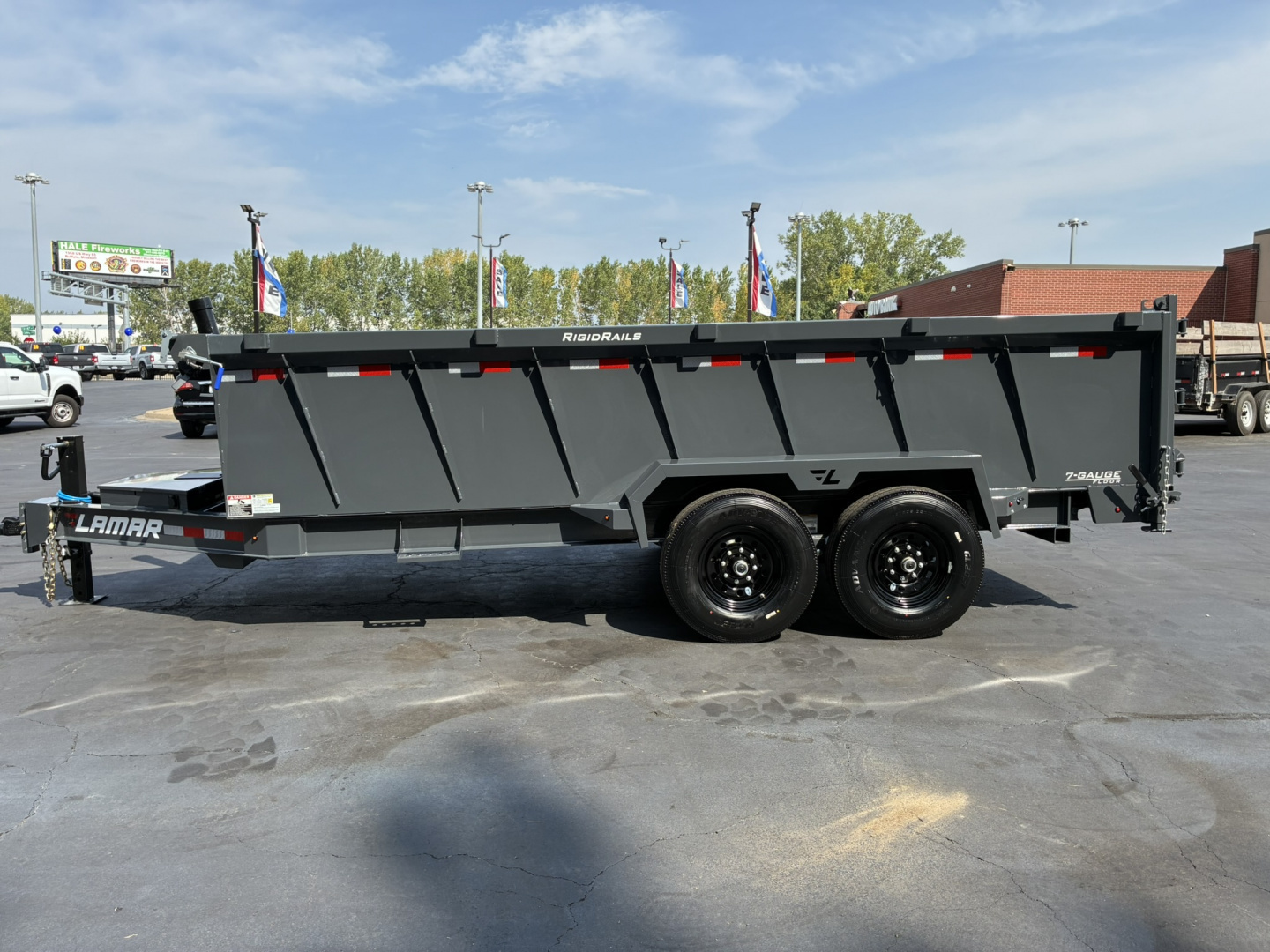 New 2026 Lamar Trailers 83"X16' DT-14K Telescopic dump Dump Trailer
