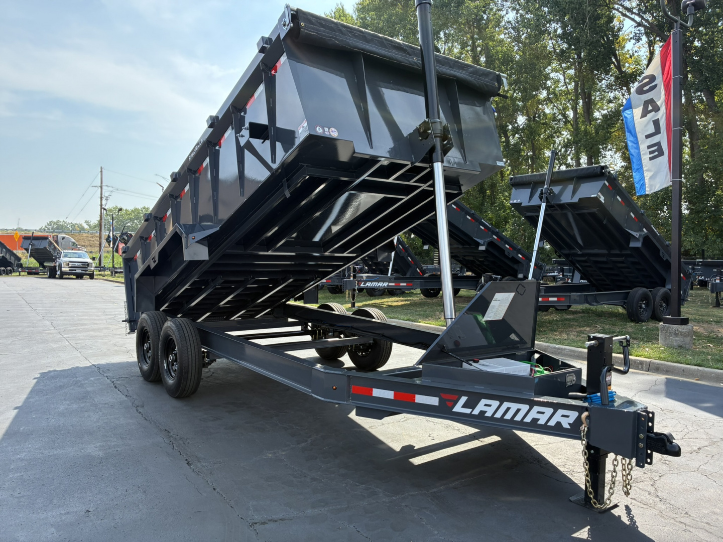 New 2026 Lamar Trailers 83"X16' DT-14K Telescopic dump Dump Trailer