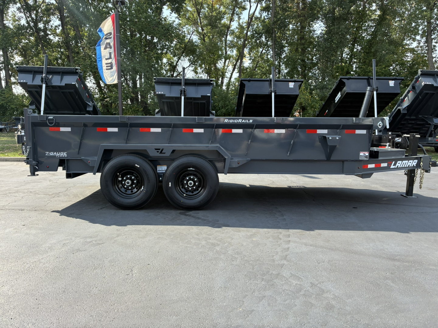 New 2026 Lamar Trailers 83"X16'-14k Telescopic Dump Trailer