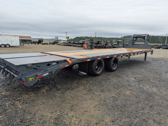 New 2026 Lamar Trailers FD 102X32/24K GOOSENECK Flatbed Trailer 6" SIDES