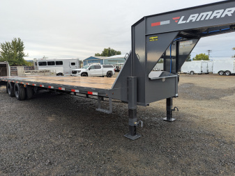 New 2026 Lamar Trailers FD 102X32/24K GOOSENECK Flatbed Trailer 6" SIDES