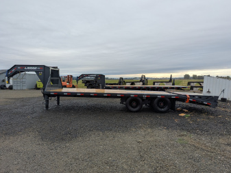 New 2026 Lamar Trailers FD102X25/24K GOOSENECK Flatbed Trailer 6  SIDES