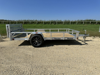 New 2026 Rough Rider 6.5' x 12' Utility Trailer Flatbed Trailer