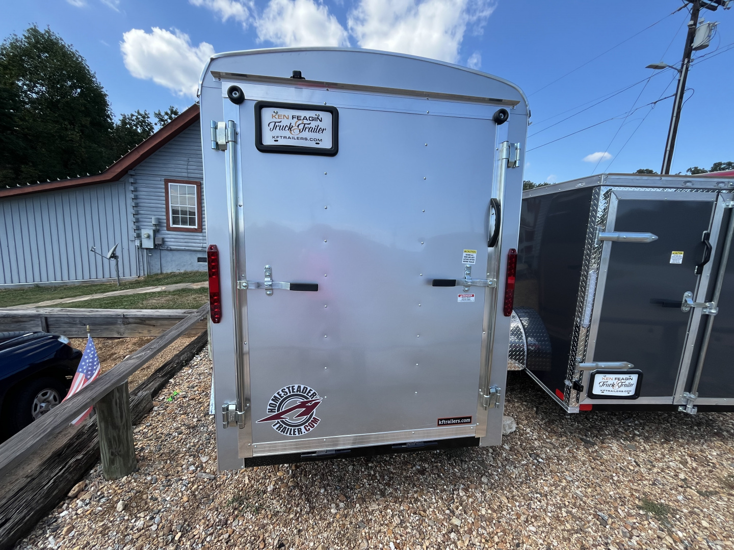 New 2026 Homesteader Trailer 5X8 Cargo / Enclosed Trailer with Rear Ramp