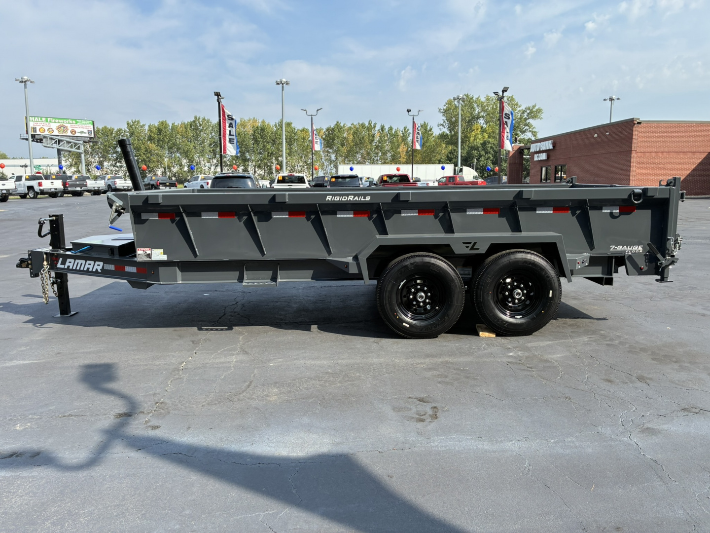 New 2026 Lamar Trailers 83"x16' DT-14K Telescopic Dump Trailer