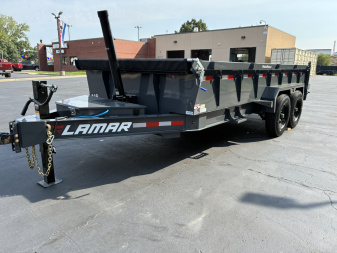 New 2026 Lamar Trailers 83"x16' DT-14K Telescopic Dump Trailer