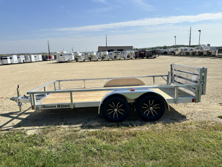 New 2026 Rough Rider RRU6514TA2-96 6.5' x 14' Aluminum Utility Trailer