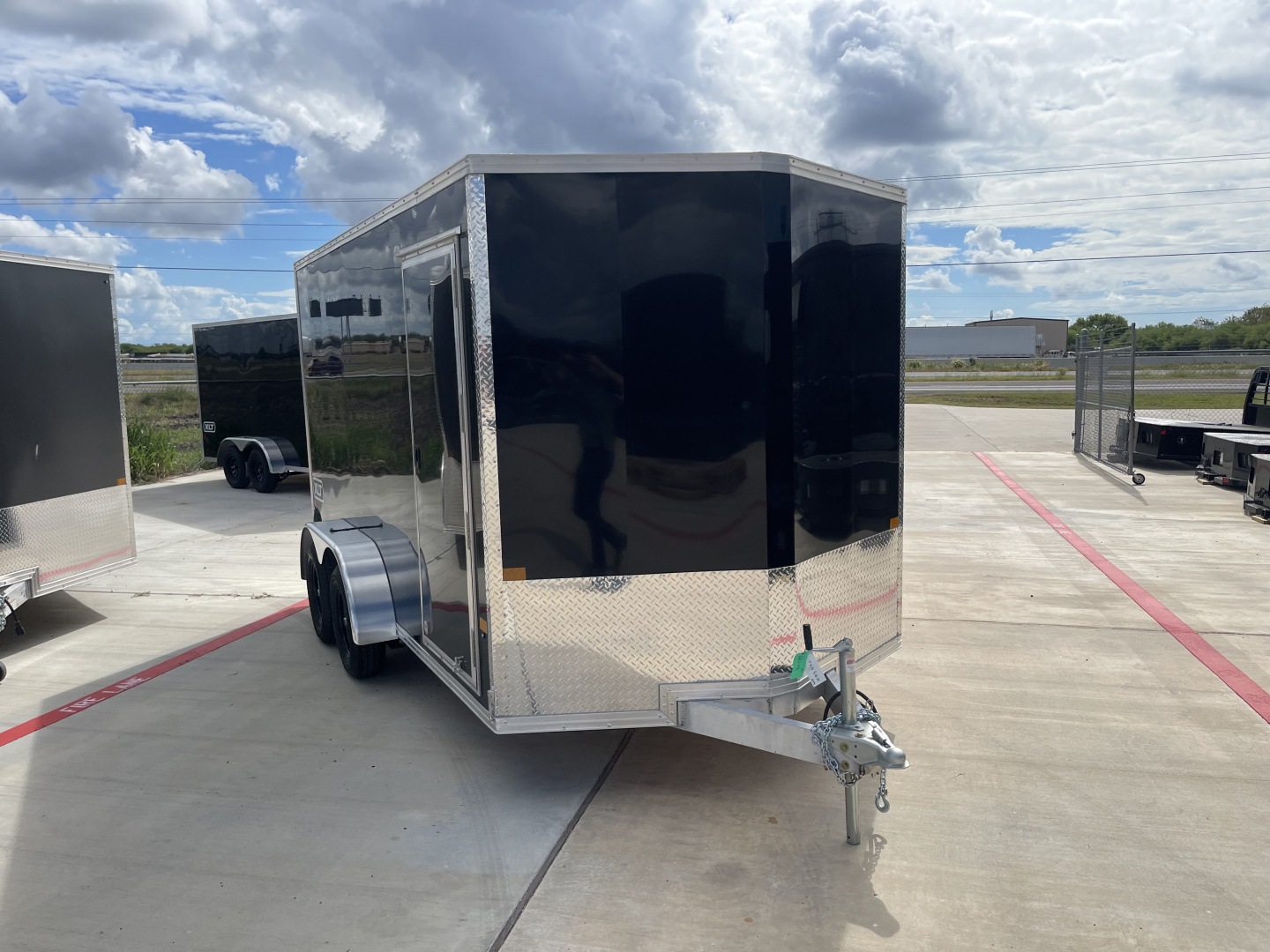 New 2025 ALCOM 7X14 Ramp Door 7K Cargo / Enclosed Trailer