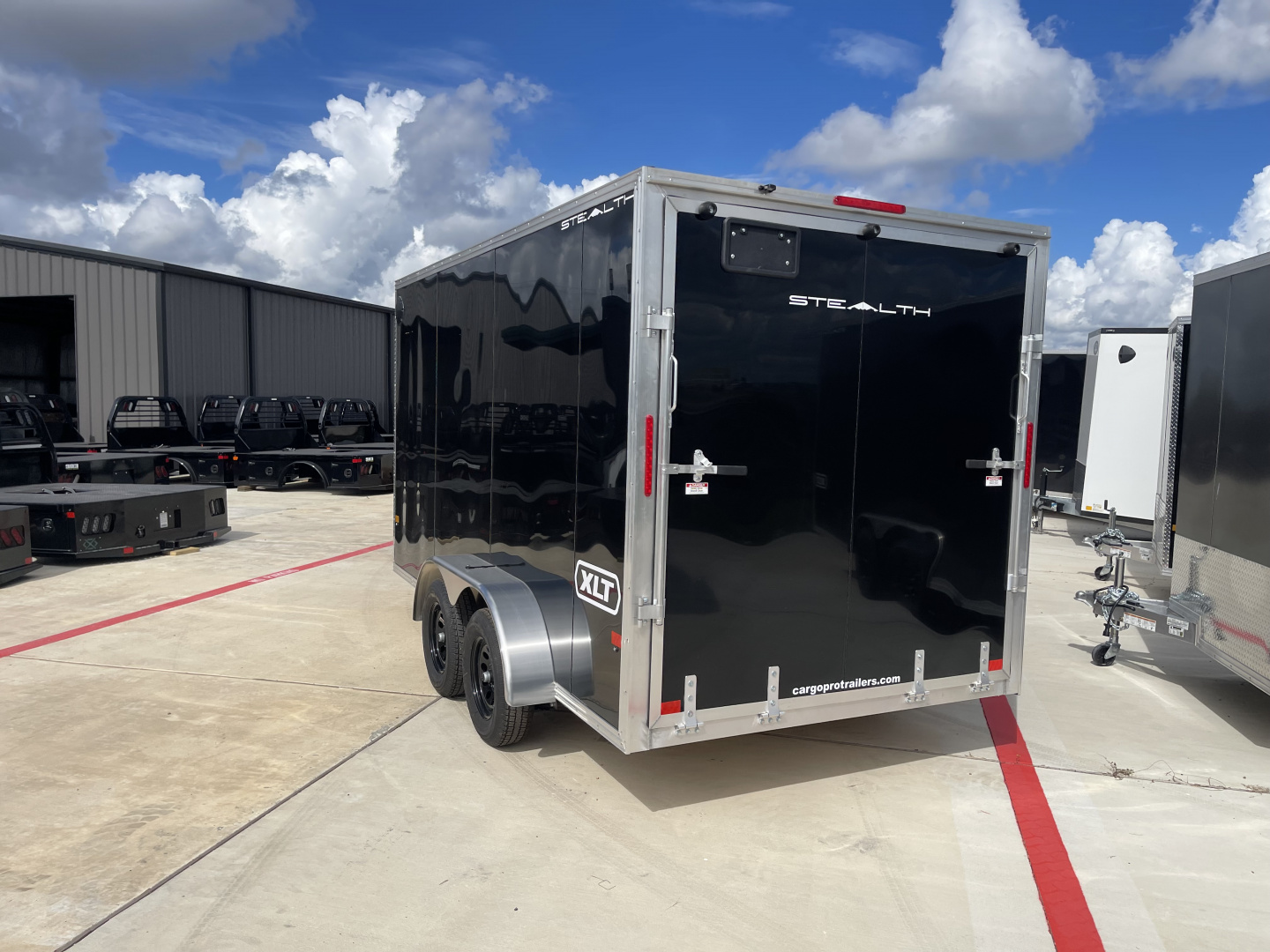 New 2025 ALCOM 7X14 Ramp Door 7K Cargo / Enclosed Trailer