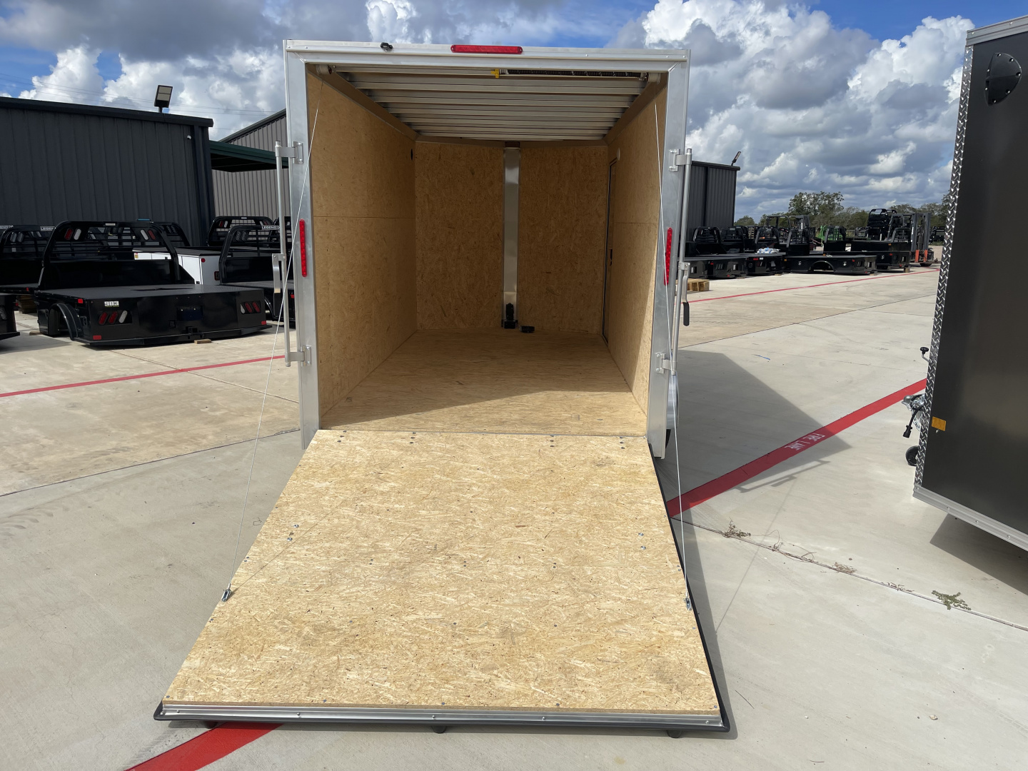 New 2025 ALCOM 7X14 Ramp Door 7K Cargo / Enclosed Trailer
