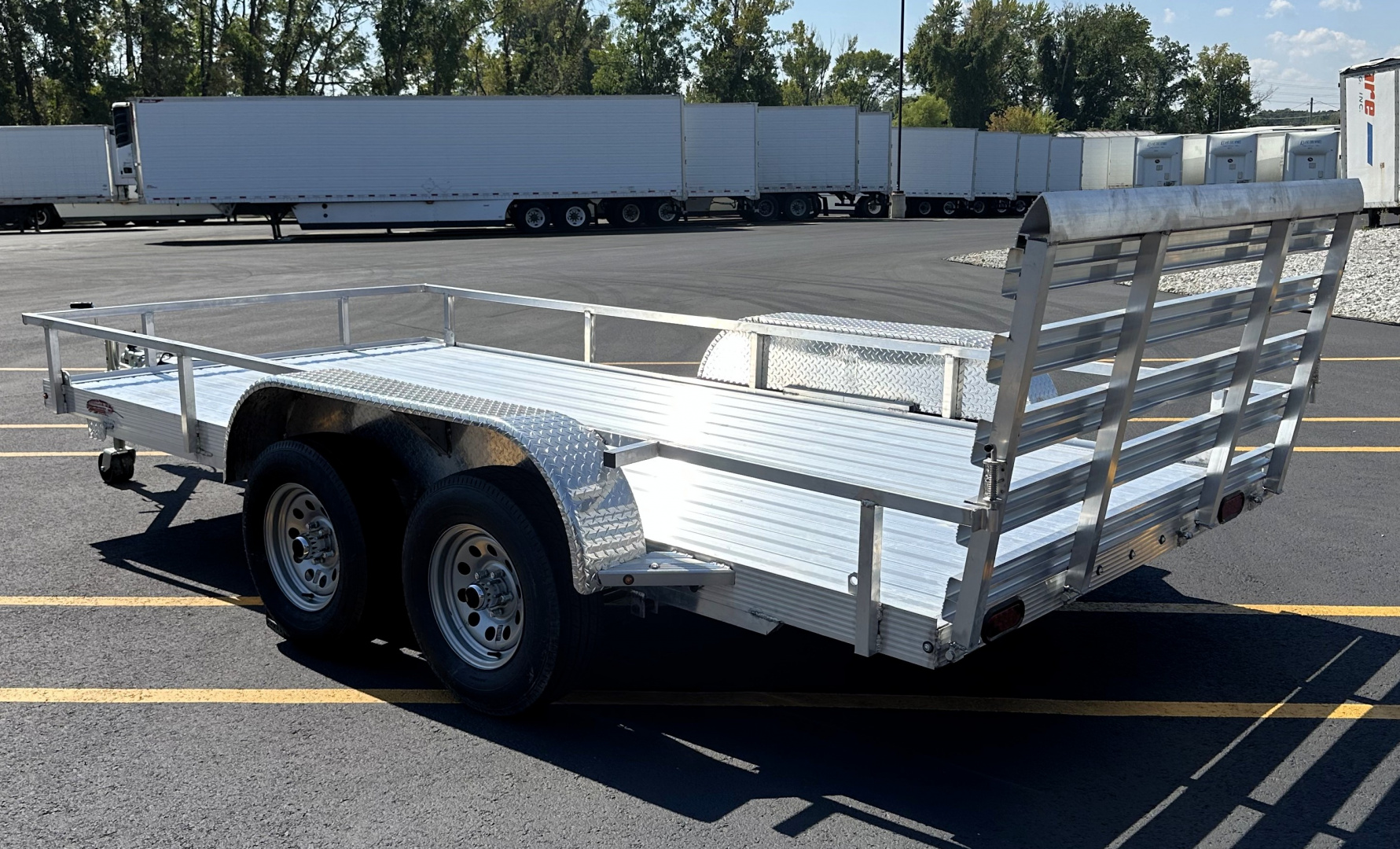 New Cherokee 14'x76" Tandem Axle Aluminum Utility Trailer 7000 GVWR