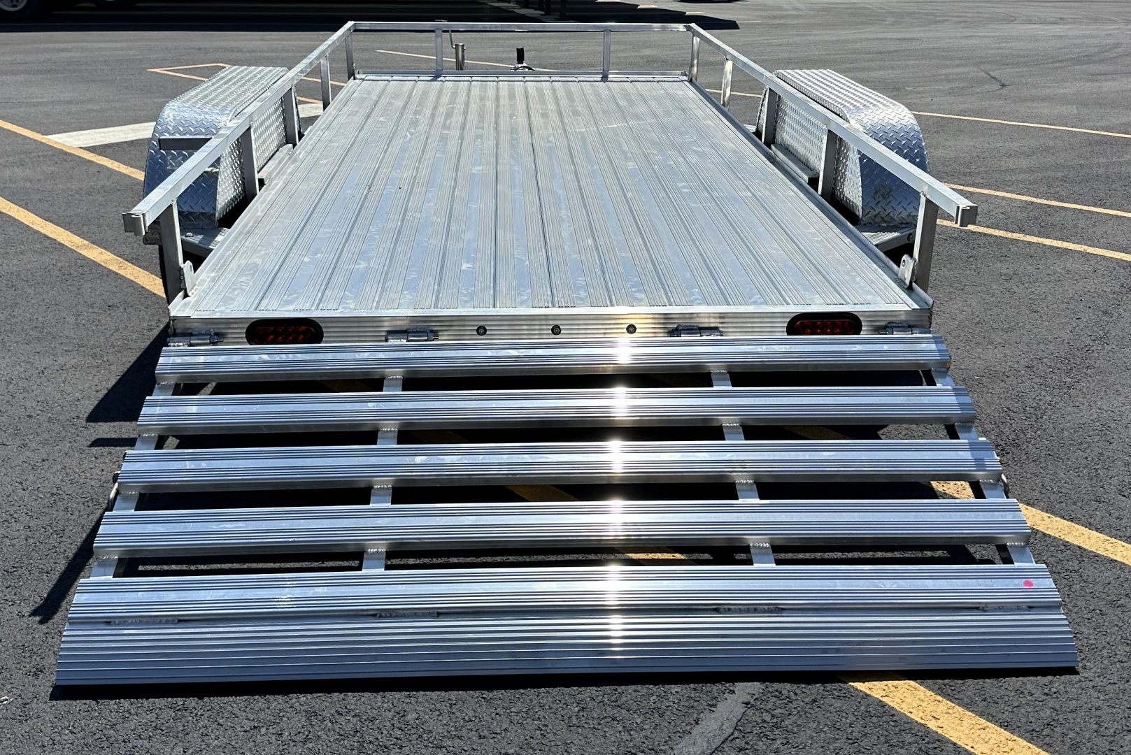 New Cherokee 14'x76" Tandem Axle Aluminum Utility Trailer 7000 GVWR