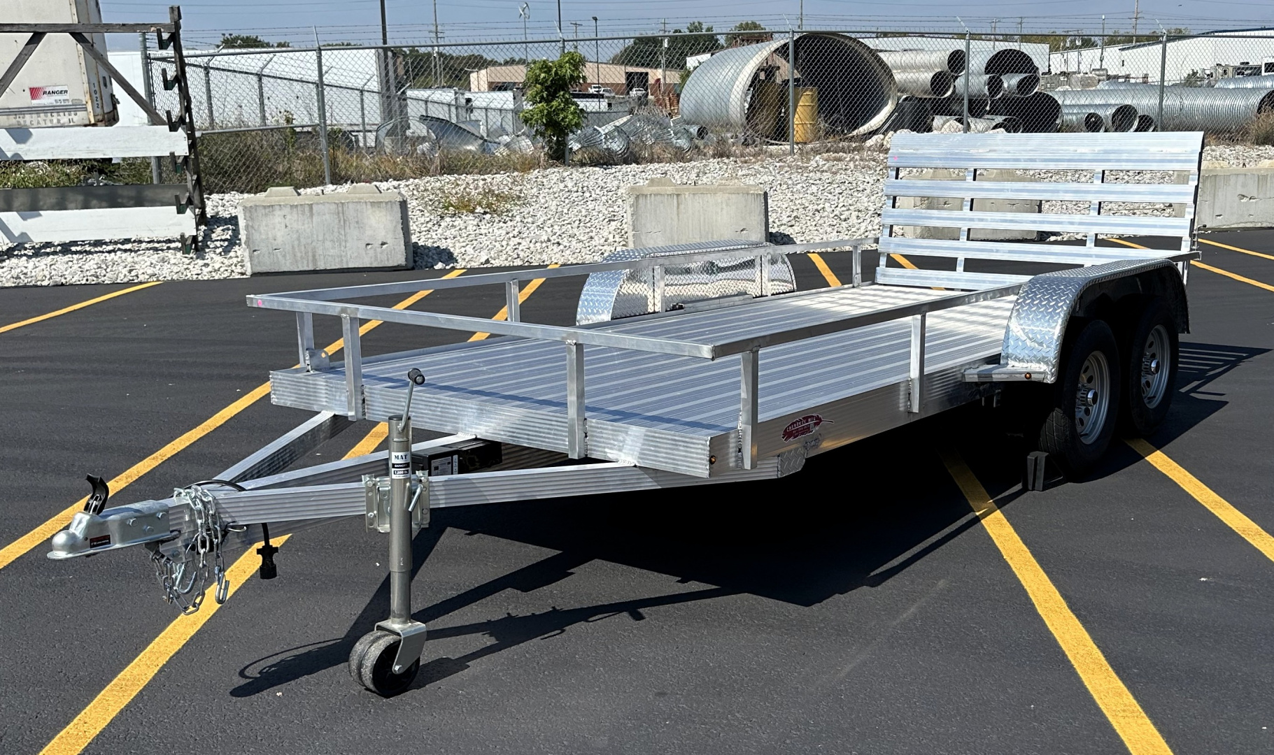 New Cherokee 14'x76" Tandem Axle Aluminum Utility Trailer 7000 GVWR