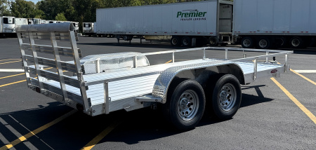 New Cherokee 14'x76" Tandem Axle Aluminum Utility Trailer 7000 GVWR