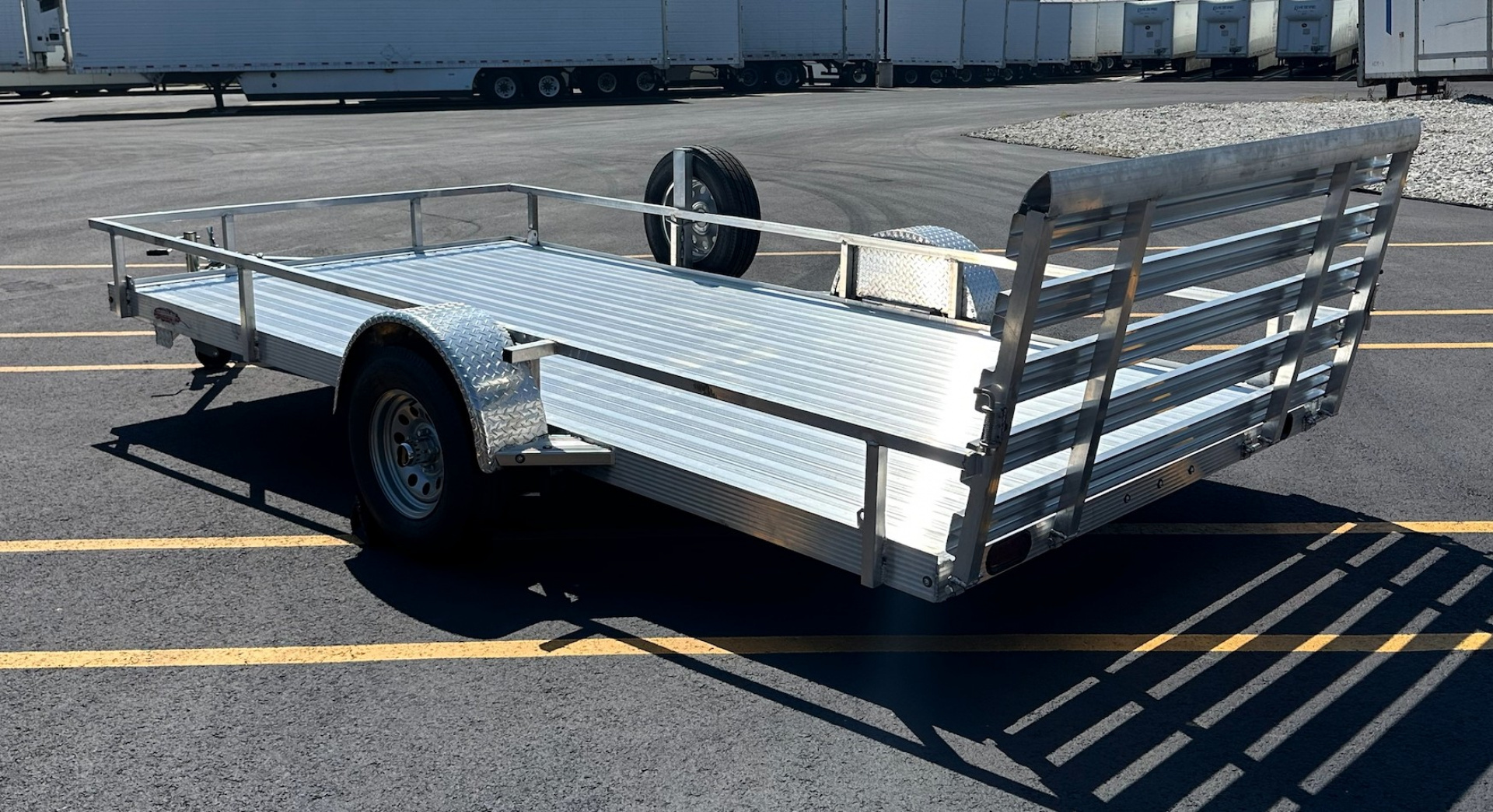 New Cherokee 14' Single Axle Aluminum Utility Trailer