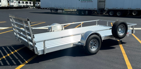 New Cherokee 14' Single Axle Aluminum Utility Trailer