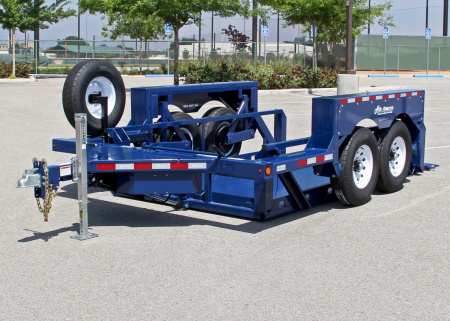 New 6'3  X 14' Air Tow PRO 14 Drop Deck Equipment Trailer, 10K Payload Capacity ***w/Spare Tire Mount & 110V Batt Charger