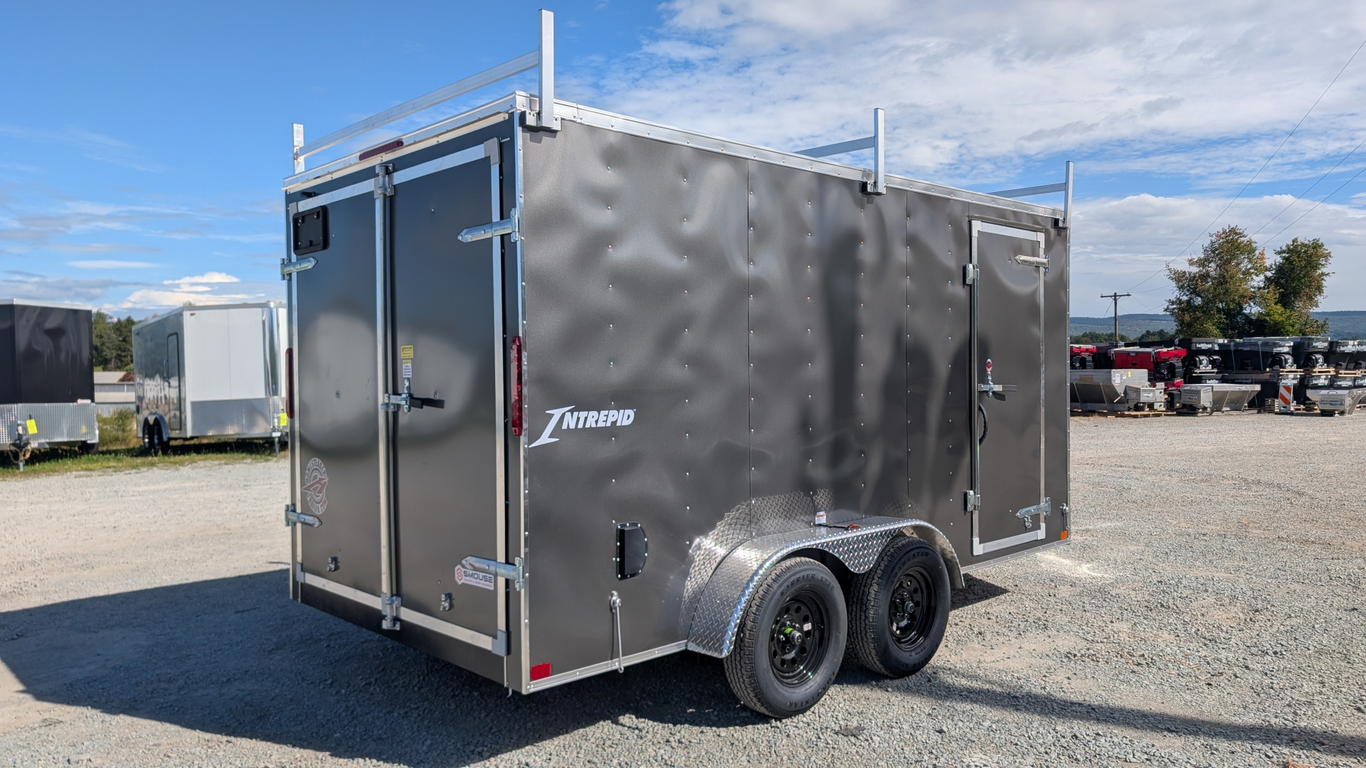 New 2026 Homesteader 7x14 Intrepid V-Nose Cargo Trailer w/ Barn Doors