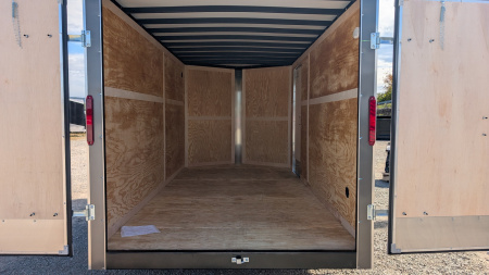 New 2026 Homesteader 7x14 Intrepid V-Nose Cargo Trailer w/ Barn Doors